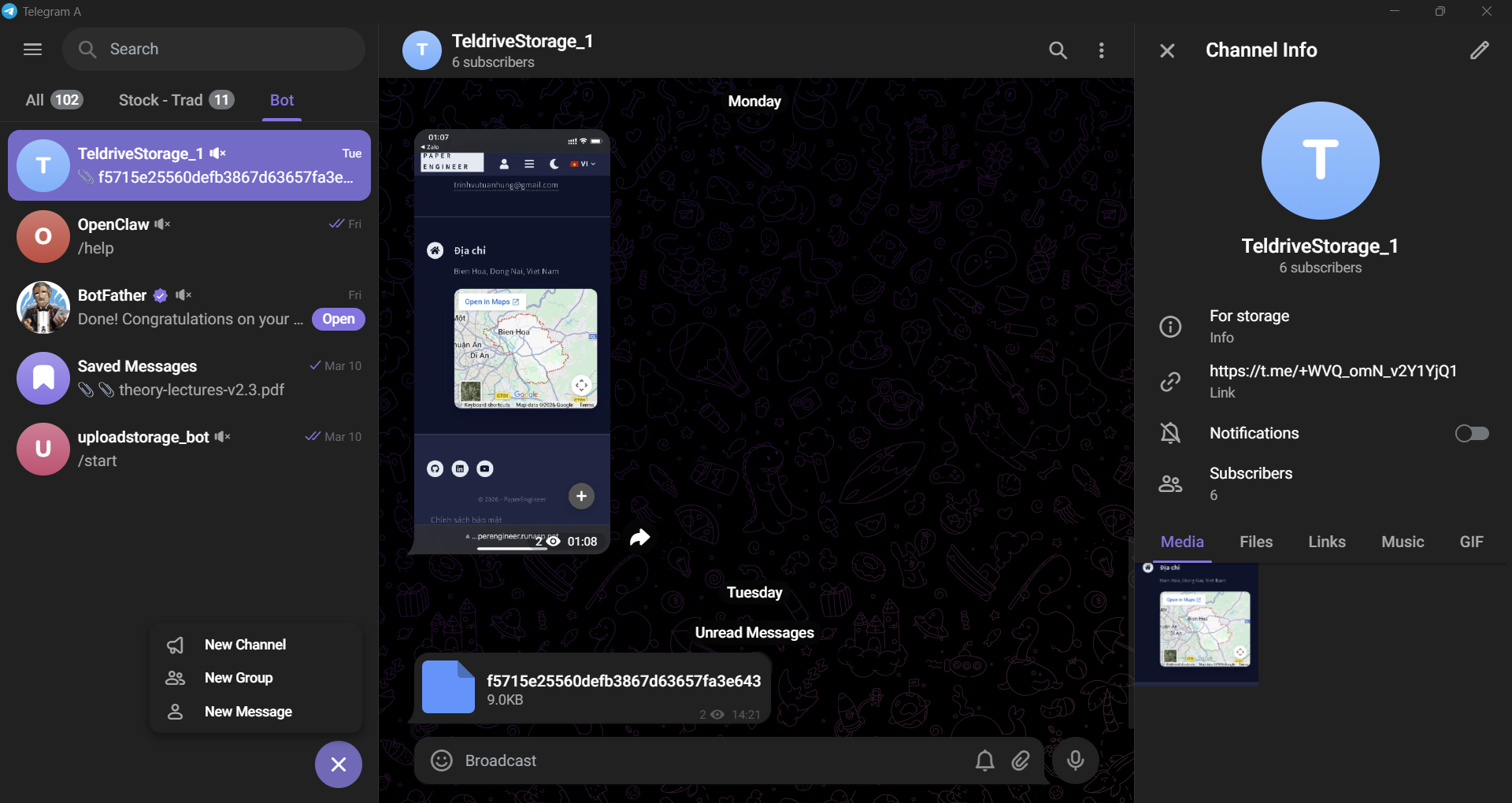 Create Private Channel on PC
